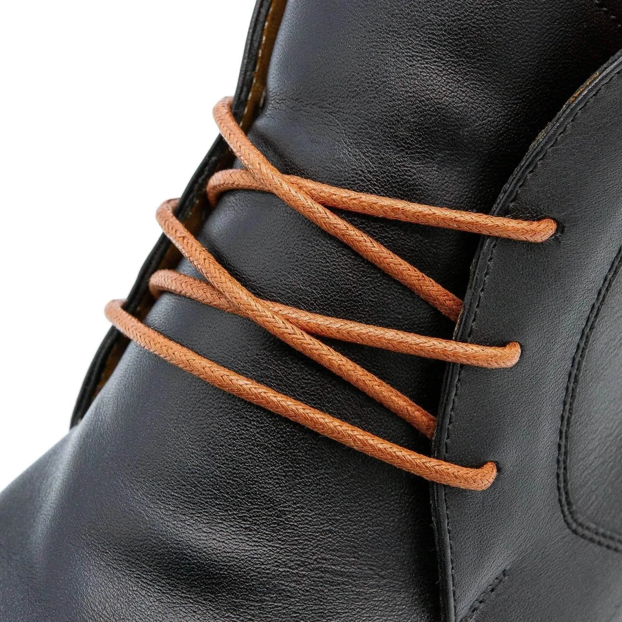 Brown Waxed Dress Shoelaces - Image 2