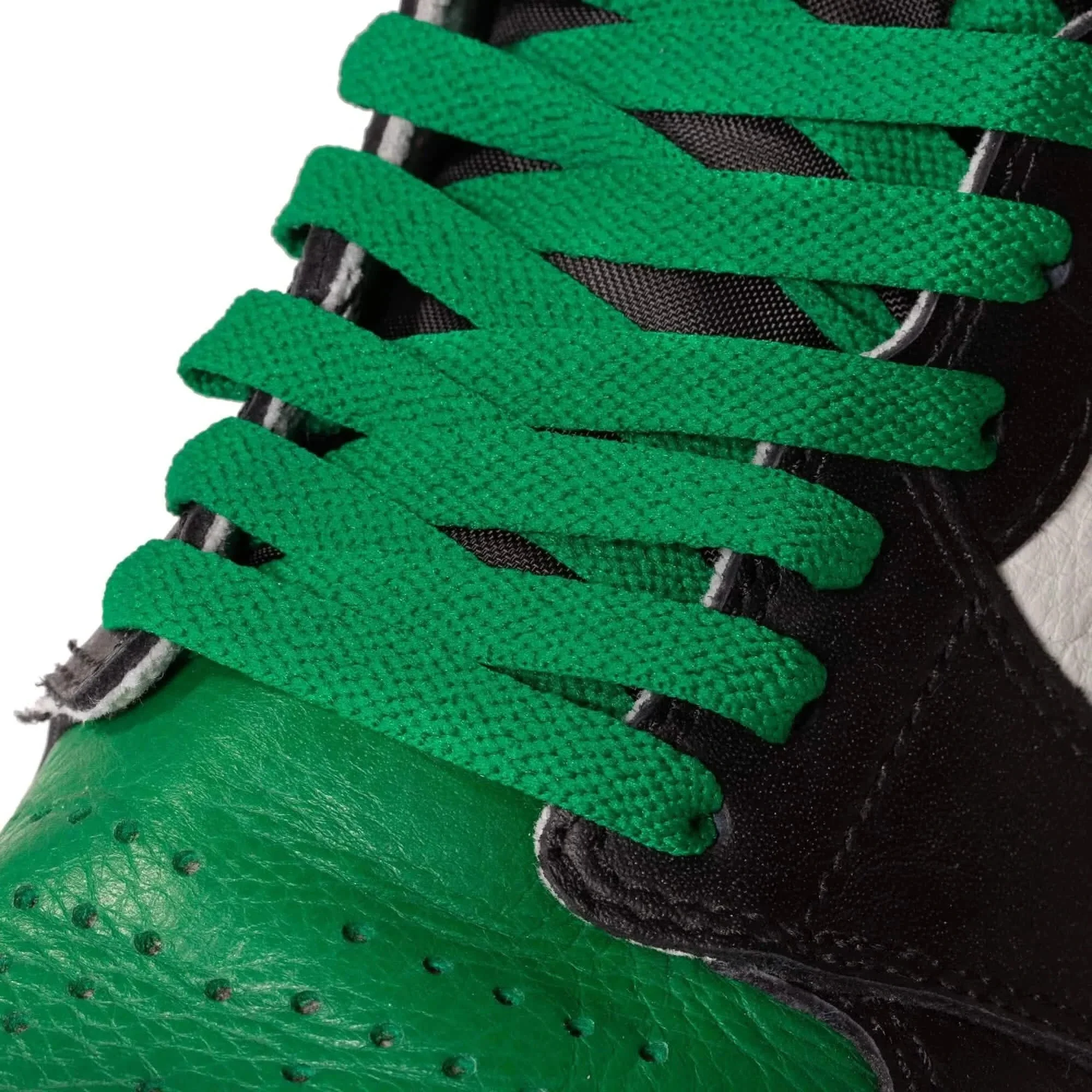 Kelly Green Jordan 1 Replacement Shoelaces - Image 3
