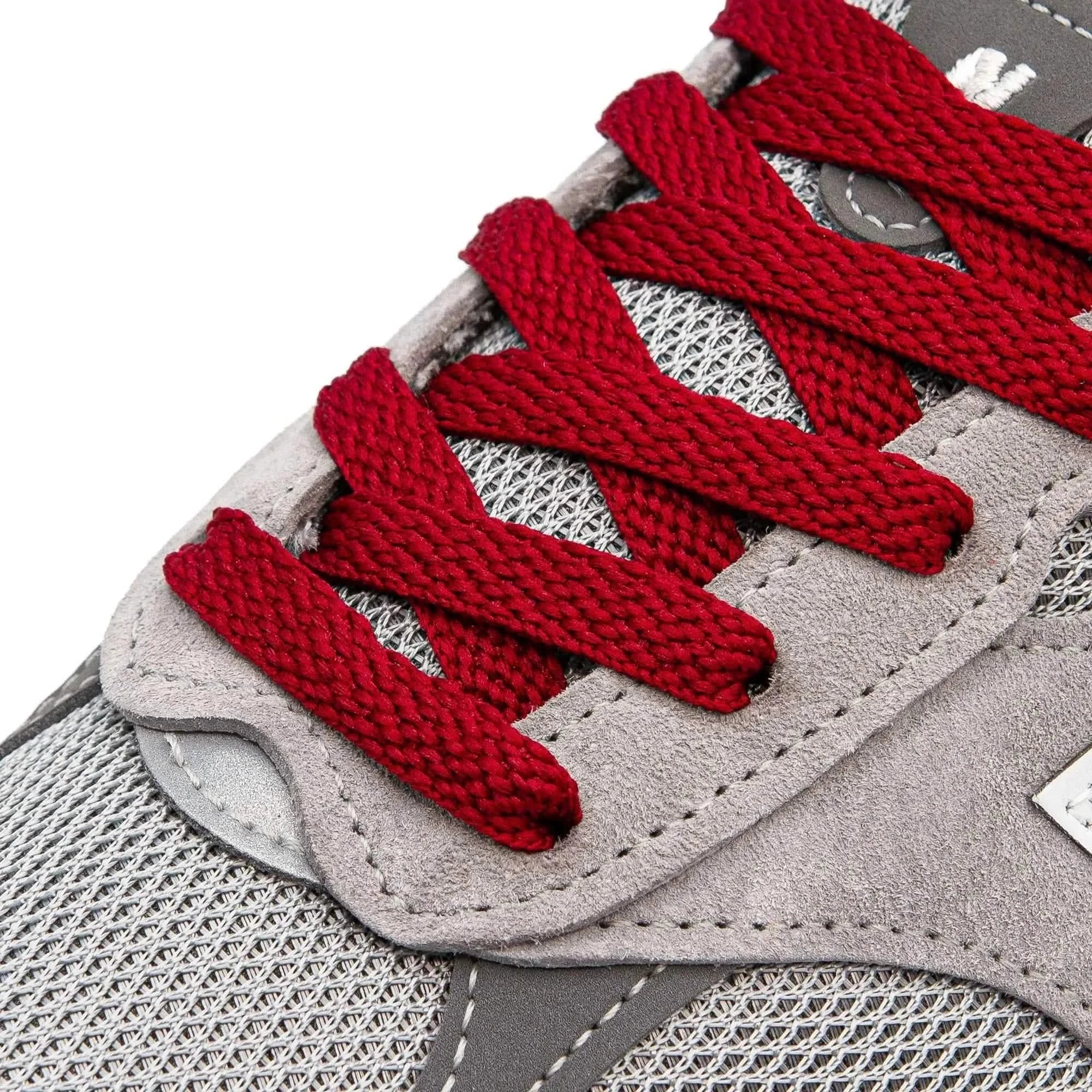 Maroon Flat Shoe Laces - Image 2