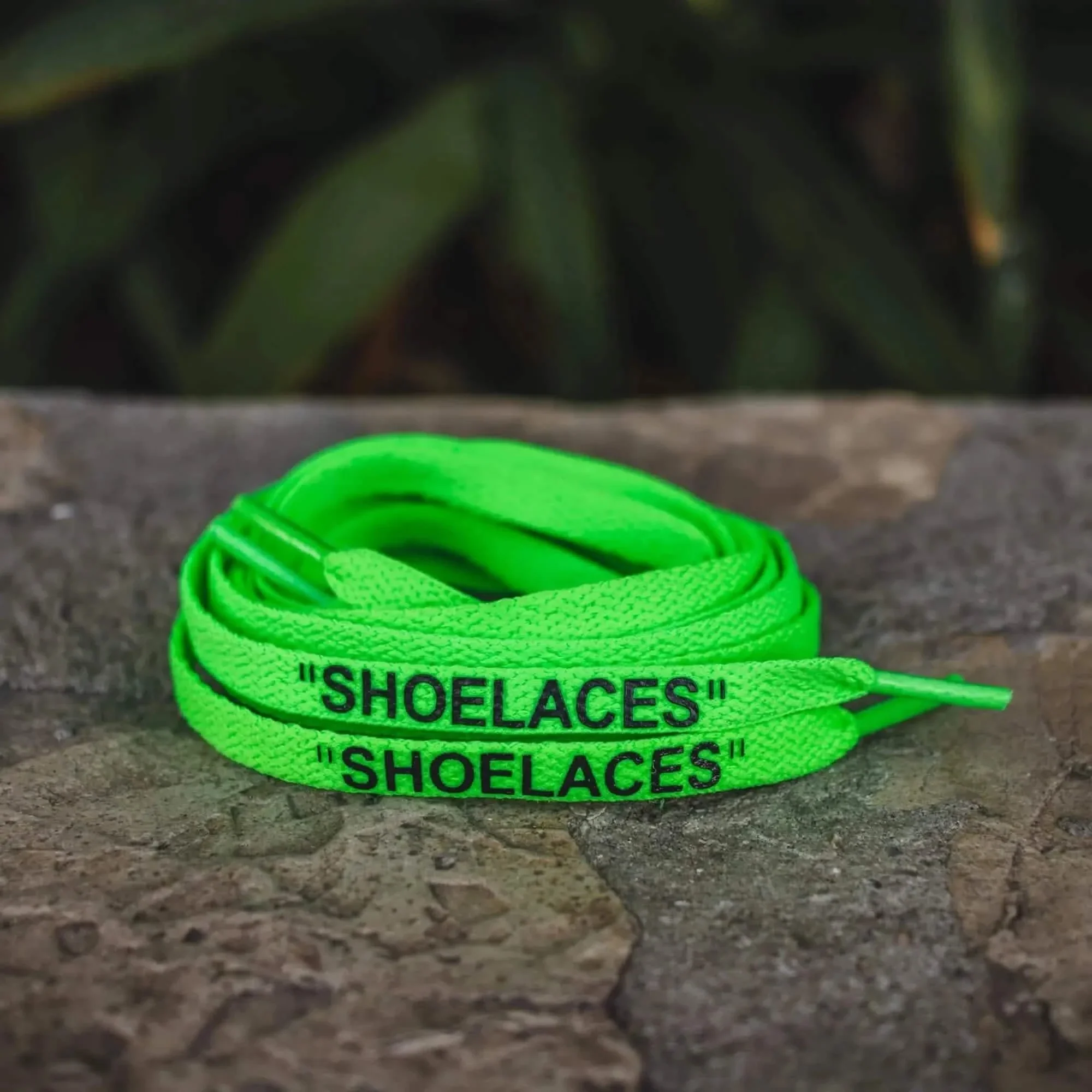 Neon Green Off-White Style "SHOELACES" - Image 3