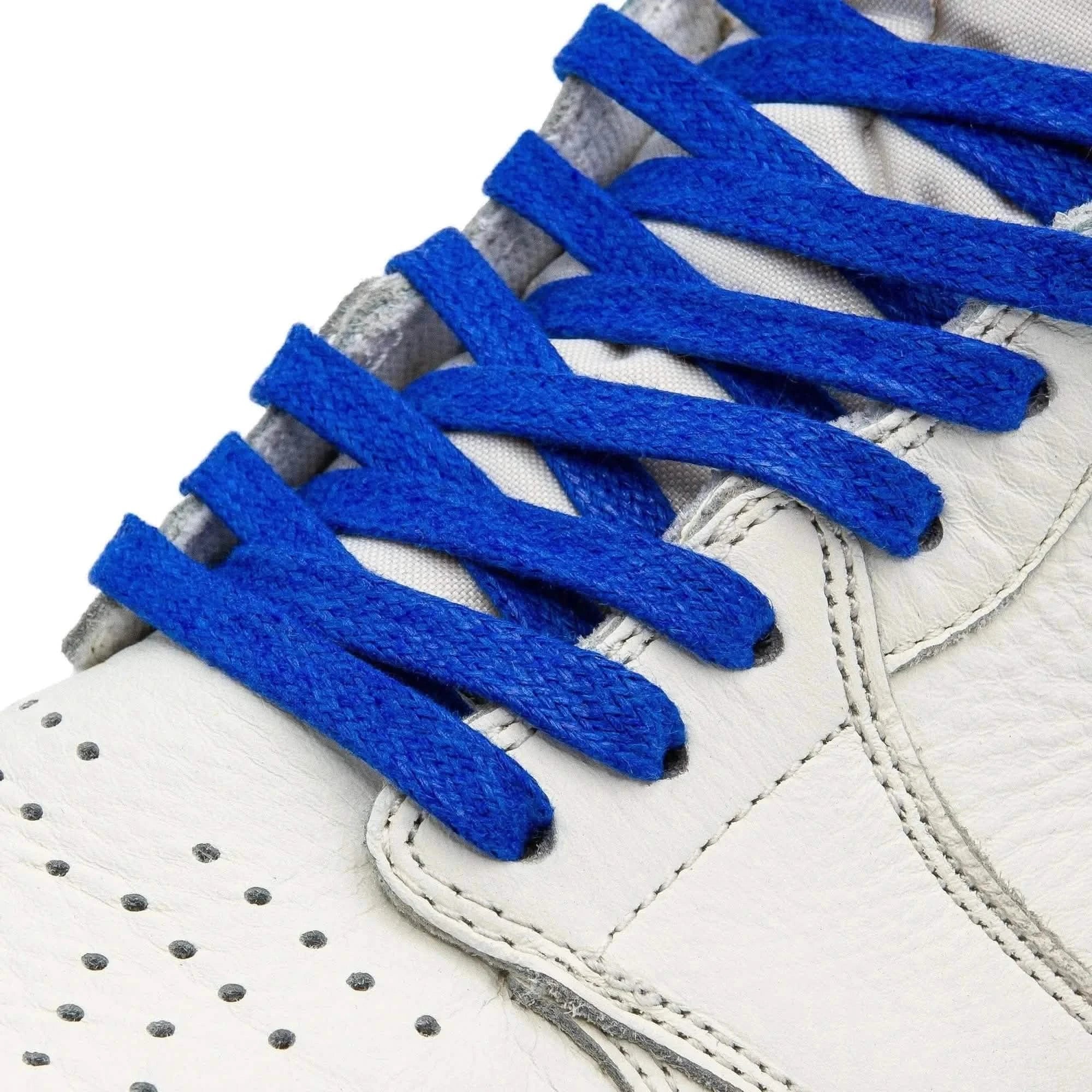 Royal Blue Waxed Shoe Laces - Image 2